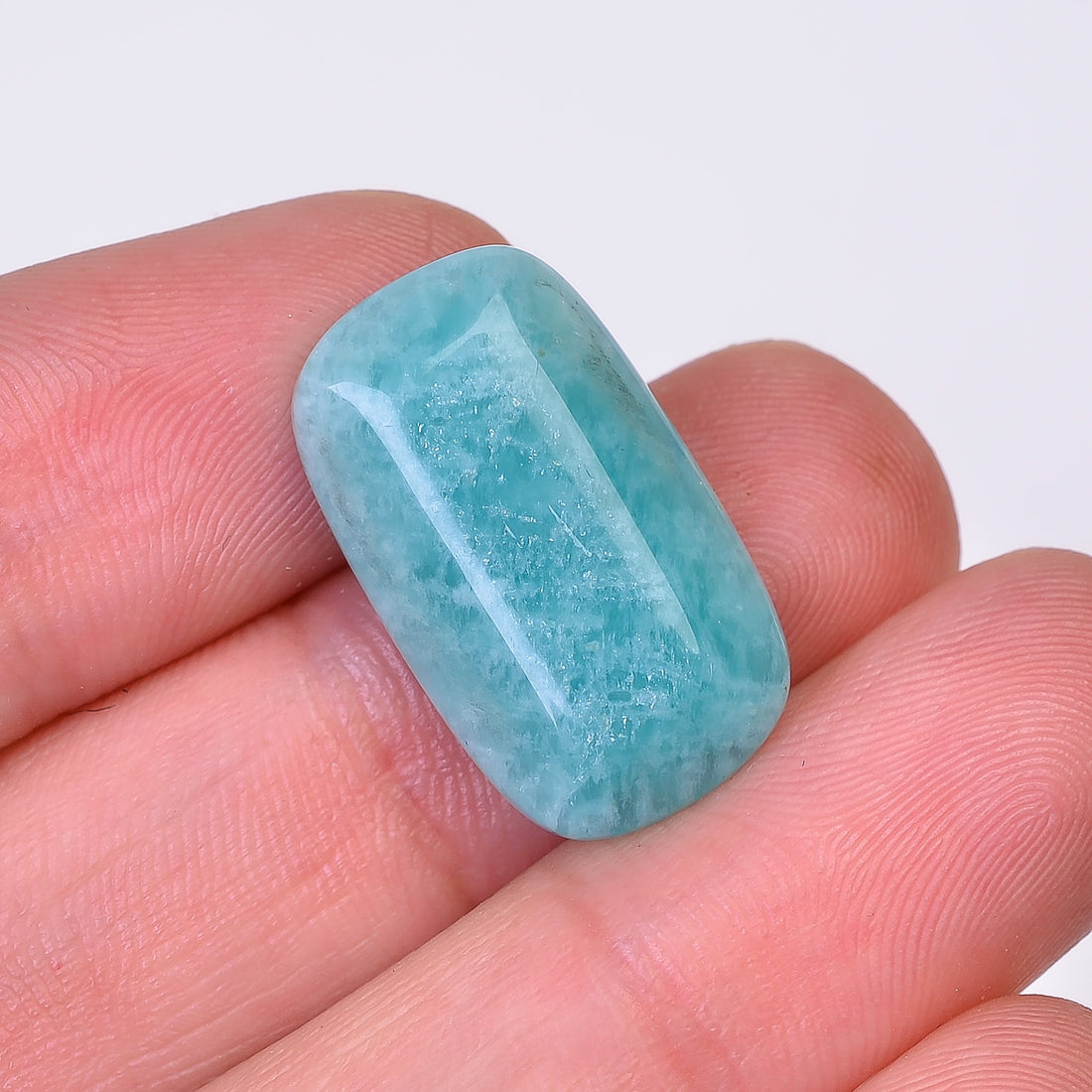 Natural Amazonite Radiant Shape Faceted Loose Gemstone For Making Jewelry 12.5 Ct. 22X12X5 mm Y-10065