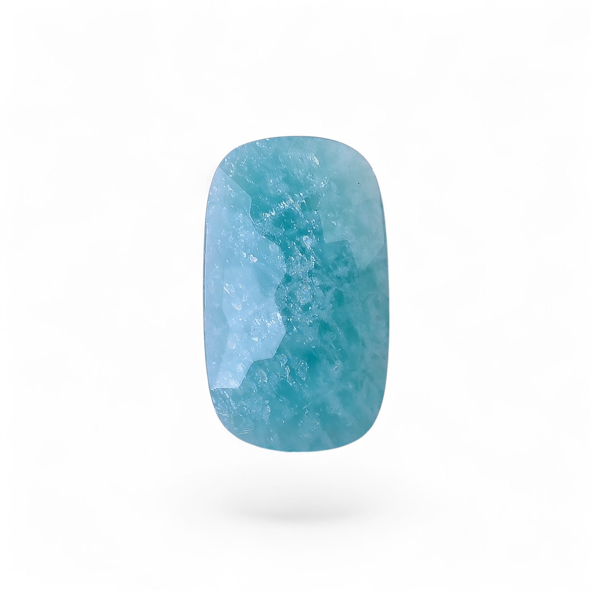 Natural Amazonite Radiant Shape Faceted Loose Gemstone For Making Jewelry 12.5 Ct. 22X12X5 mm Y-10065