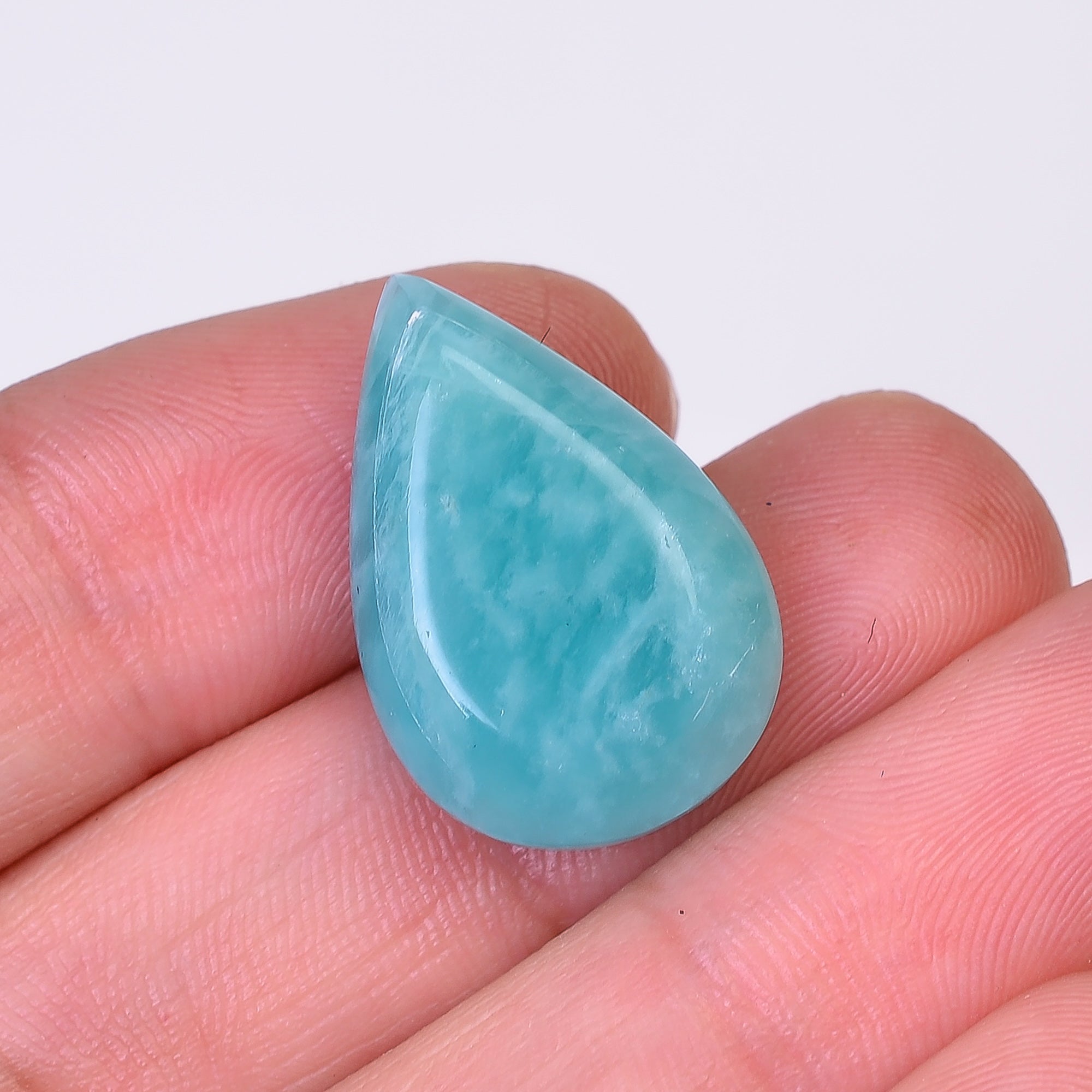 Natural Amazonite Pear Shape Faceted Loose Gemstone For Making Jewelry 16.5 Ct. 22X15X7 mm Y-10067