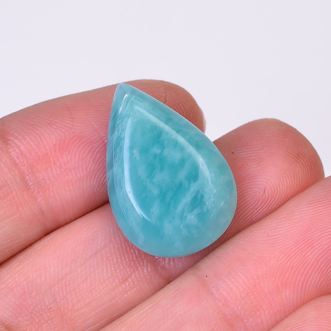 Natural Amazonite Pear Shape Faceted Loose Gemstone For Making Jewelry 16.5 Ct. 22X15X7 mm Y-10067