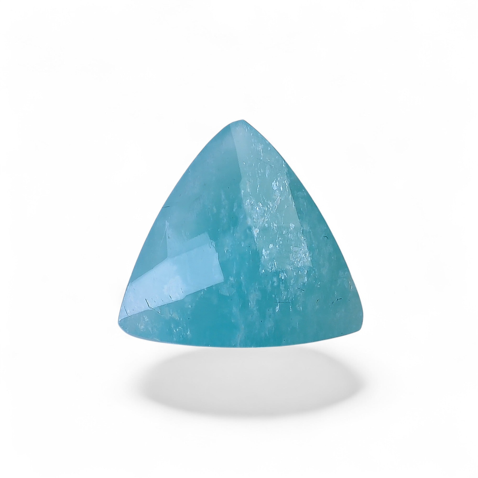 Natural Amazonite Triangle Shape Faceted Loose Gemstone For Making Jewelry 13 Ct. 17X17X7 mm Y-10069