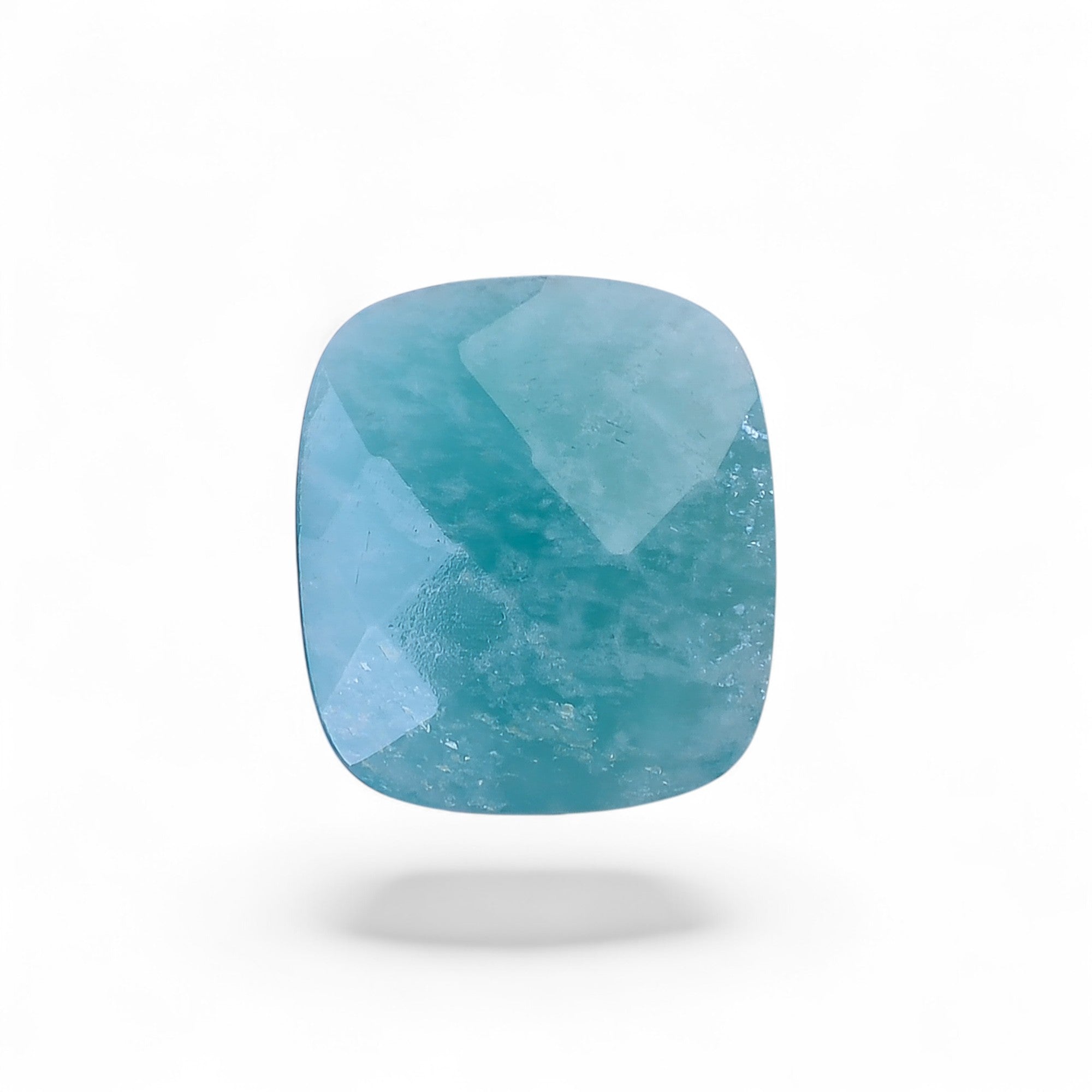 Natural Amazonite Radiant Shape Faceted Loose Gemstone For Making Jewelry 9.5 Ct. 16X14X6 mm Y-10070