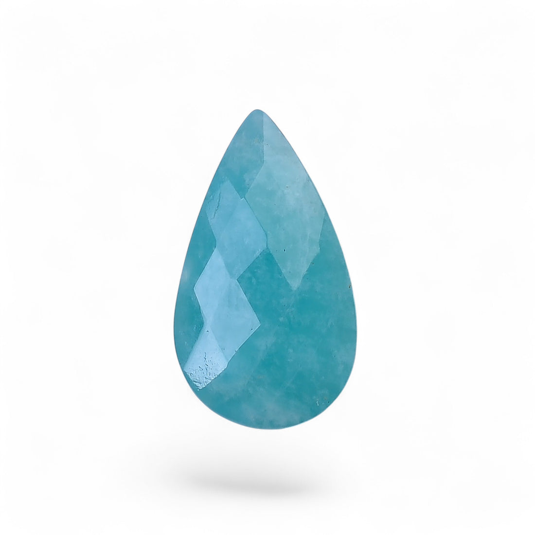 Natural Amazonite Pear Shape Faceted Loose Gemstone For Making Jewelry 8 Ct. 18X10X6 mm Y-10071