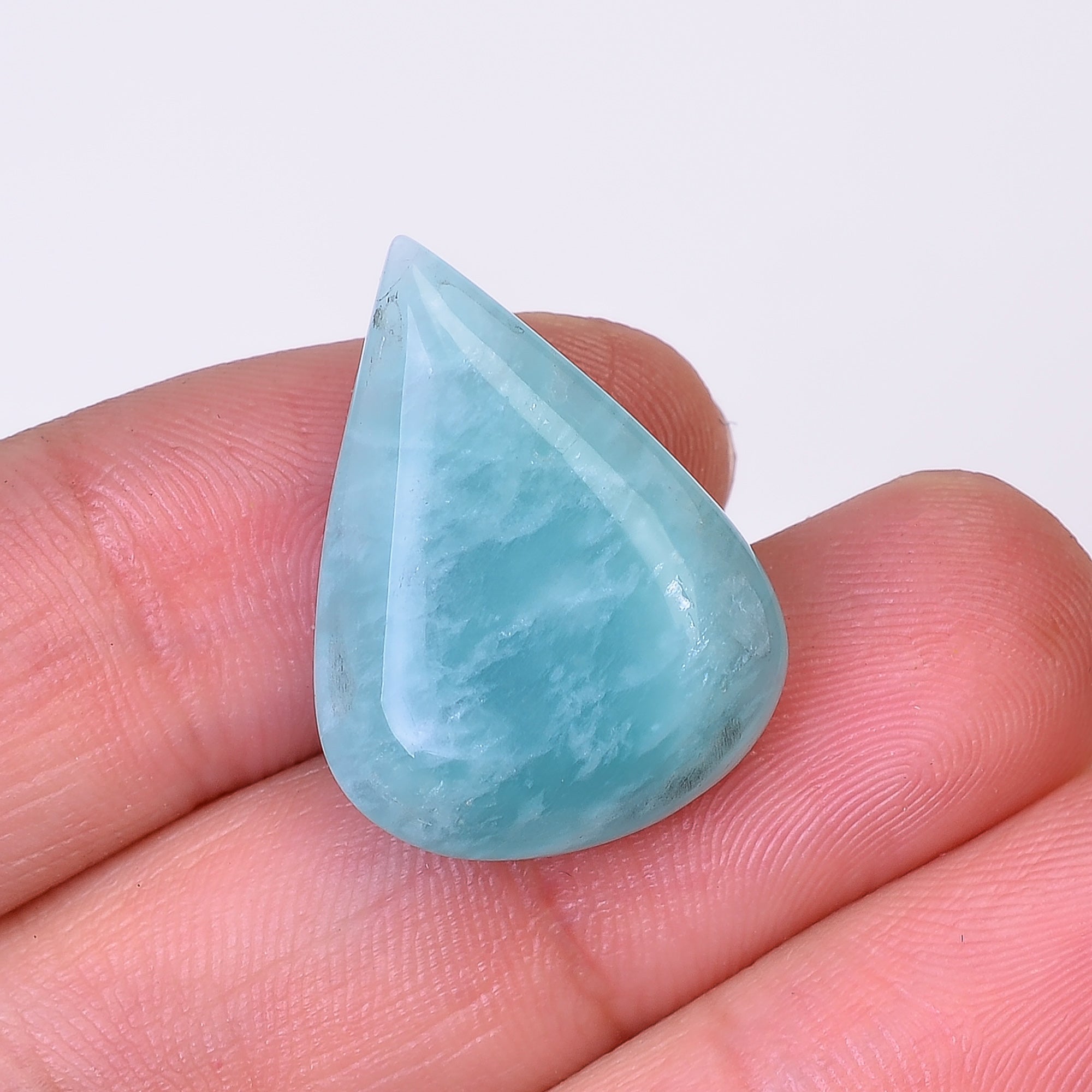 Natural Amazonite Pear Shape Faceted Loose Gemstone For Making Jewelry 15.5 Ct. 24X18X6 mm Y-10073