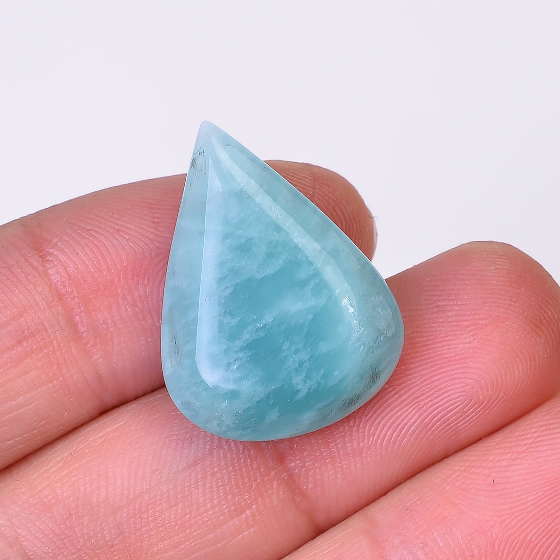 Natural Amazonite Pear Shape Faceted Loose Gemstone For Making Jewelry 15.5 Ct. 24X18X6 mm Y-10073