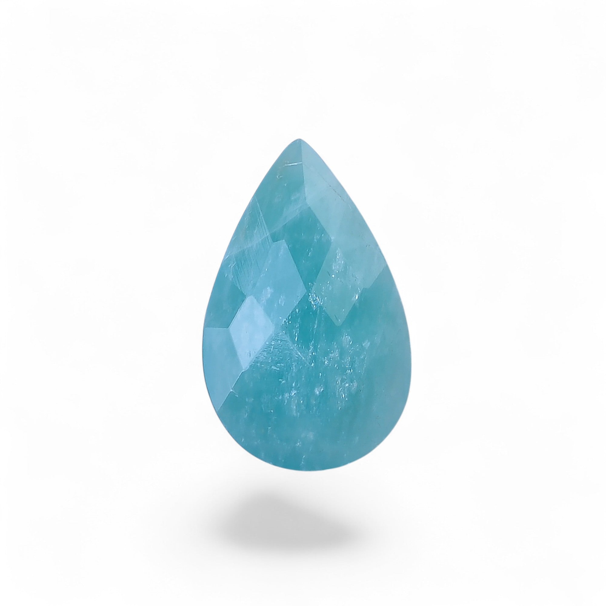 Natural Amazonite Pear Shape Faceted Loose Gemstone For Making Jewelry 9.5 Ct. 19X12X6 mm Y-10074