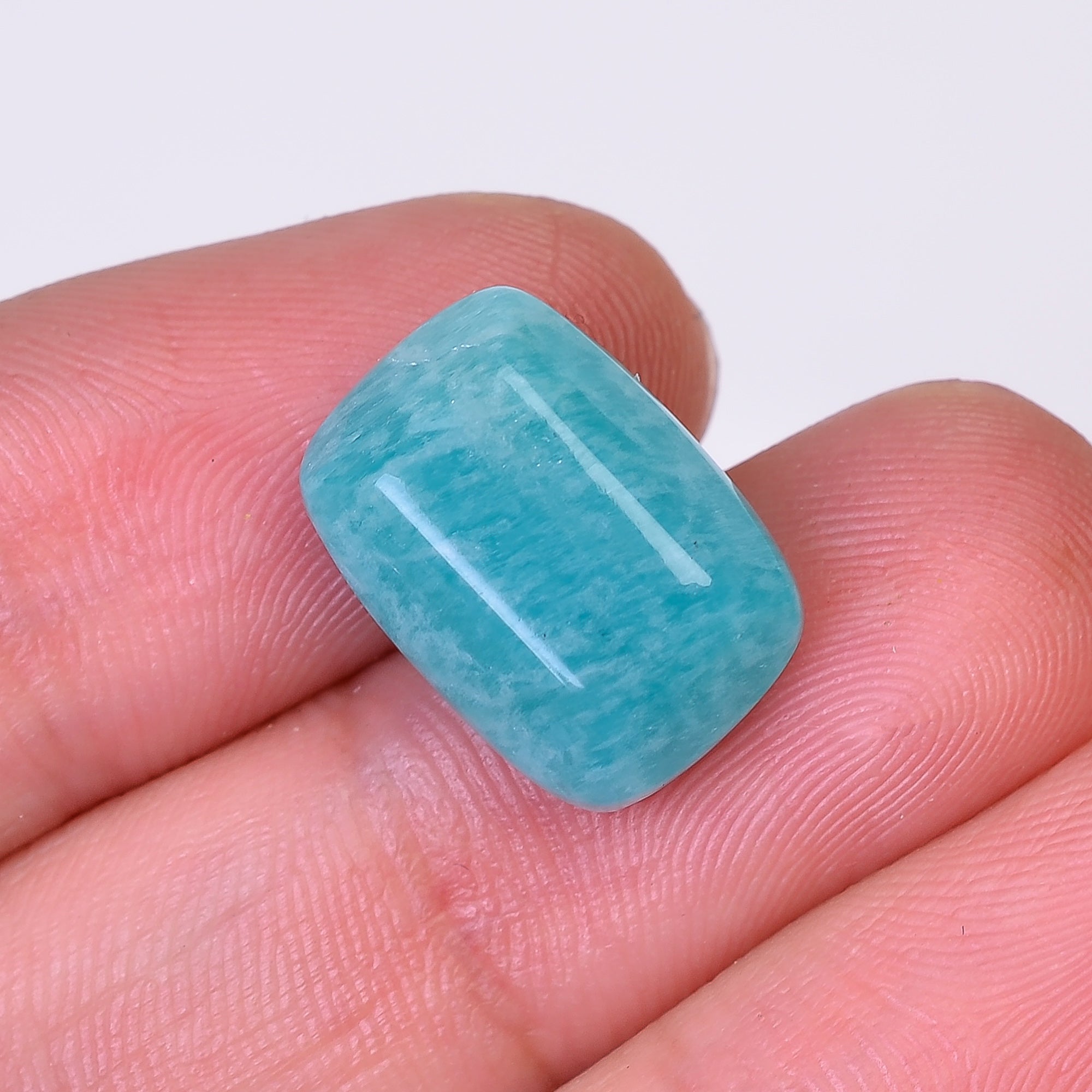 Natural Amazonite Radiant Shape Faceted Loose Gemstone For Making Jewelry 9.5 Ct. 15X11X7 mm Y-10078