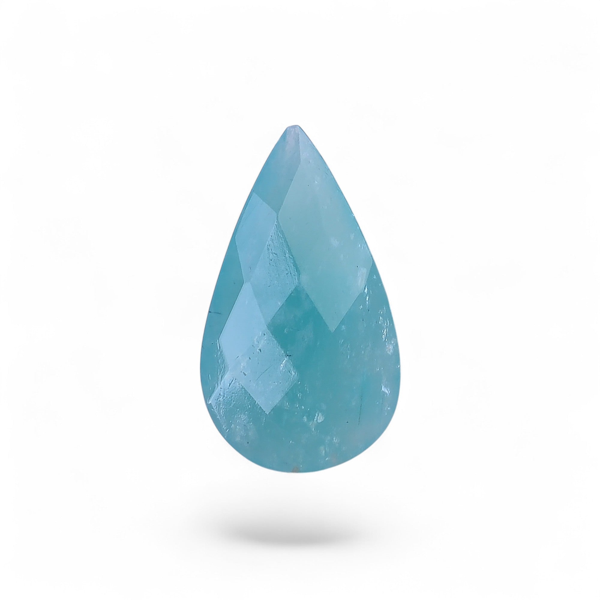 Natural Amazonite Pear Shape Faceted Loose Gemstone For Making Jewelry 7 Ct. 20X11X5 mm Y-10080