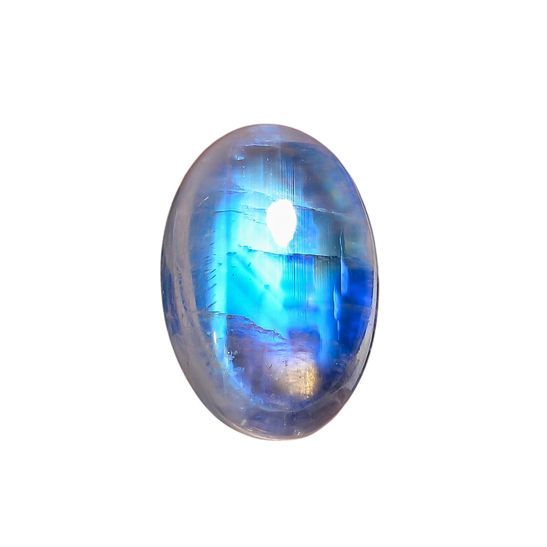 Natural Rainbow Moonstone Oval Shape Cabochon Loose Gemstone For Making Jewelry 14 Ct. 18X12X7 mm Y-10094