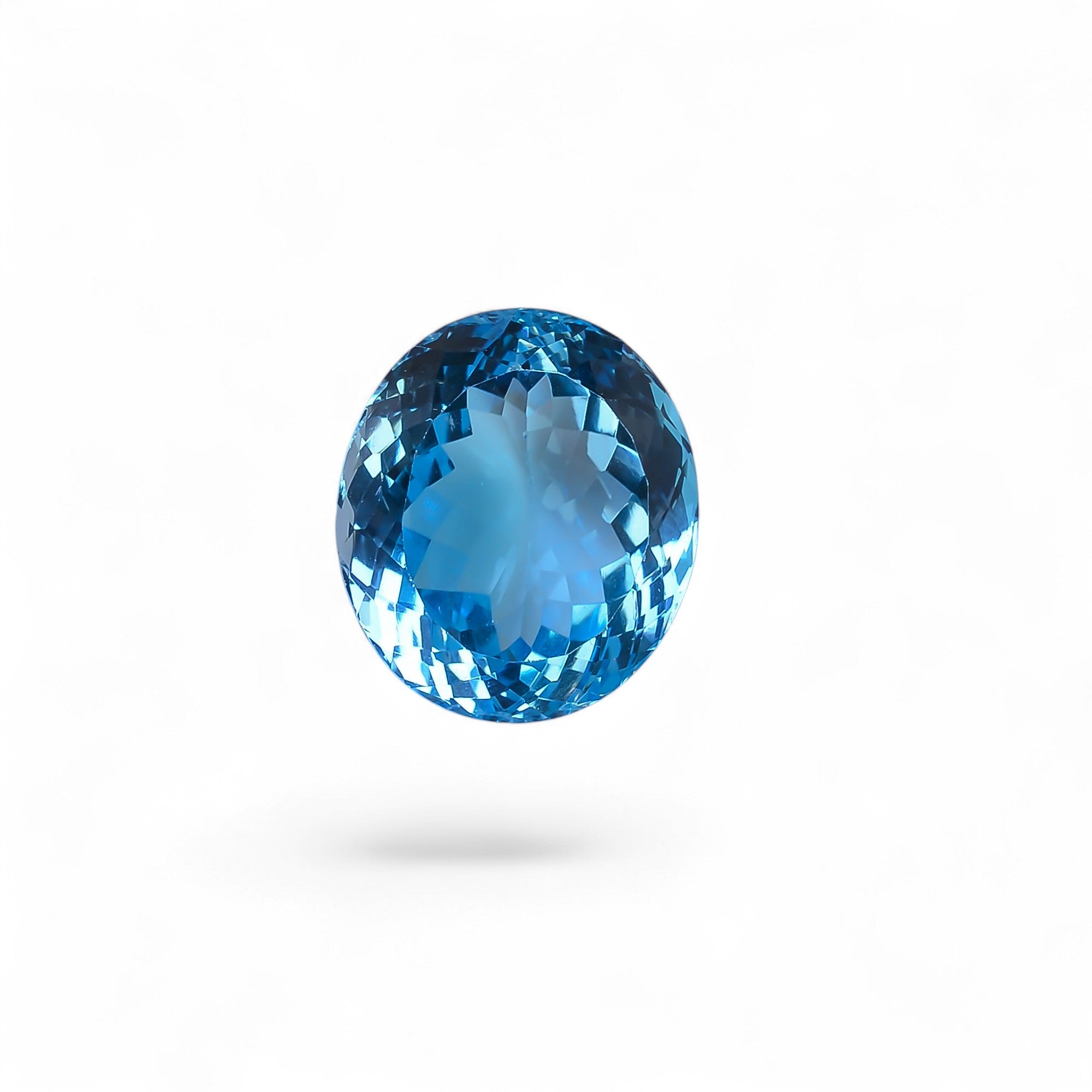 100% Natural Swiss Blue Topaz Oval Shape Cut Stone Loose Gemstone For Making Jewelry 28.5 Ct. 19X16X11 mm Y-10127