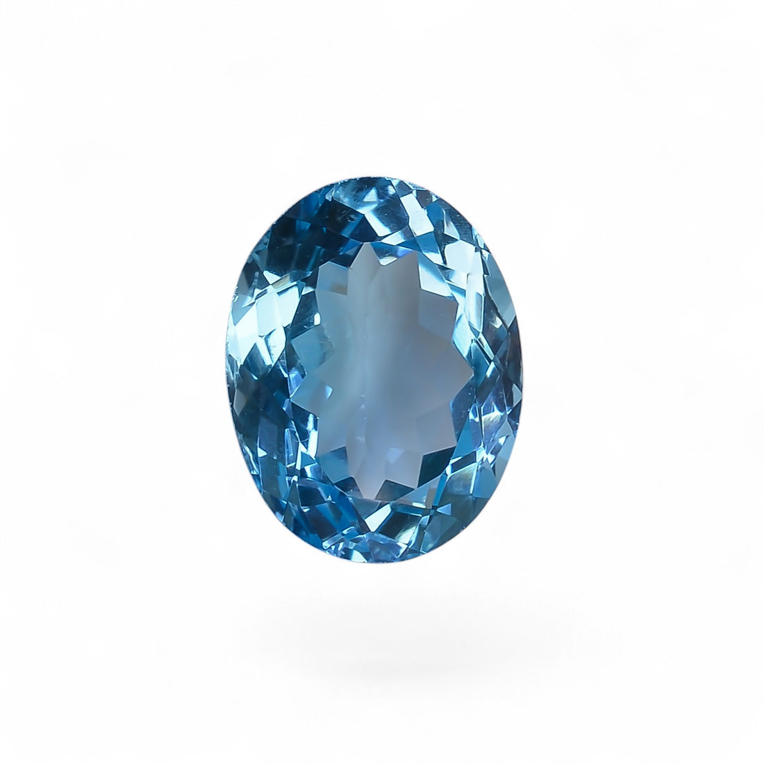 100% Natural Swiss Blue Topaz Oval Shape Cut Stone Loose Gemstone For Making Jewelry 18 Ct. 17X13X8 mm Y-10128