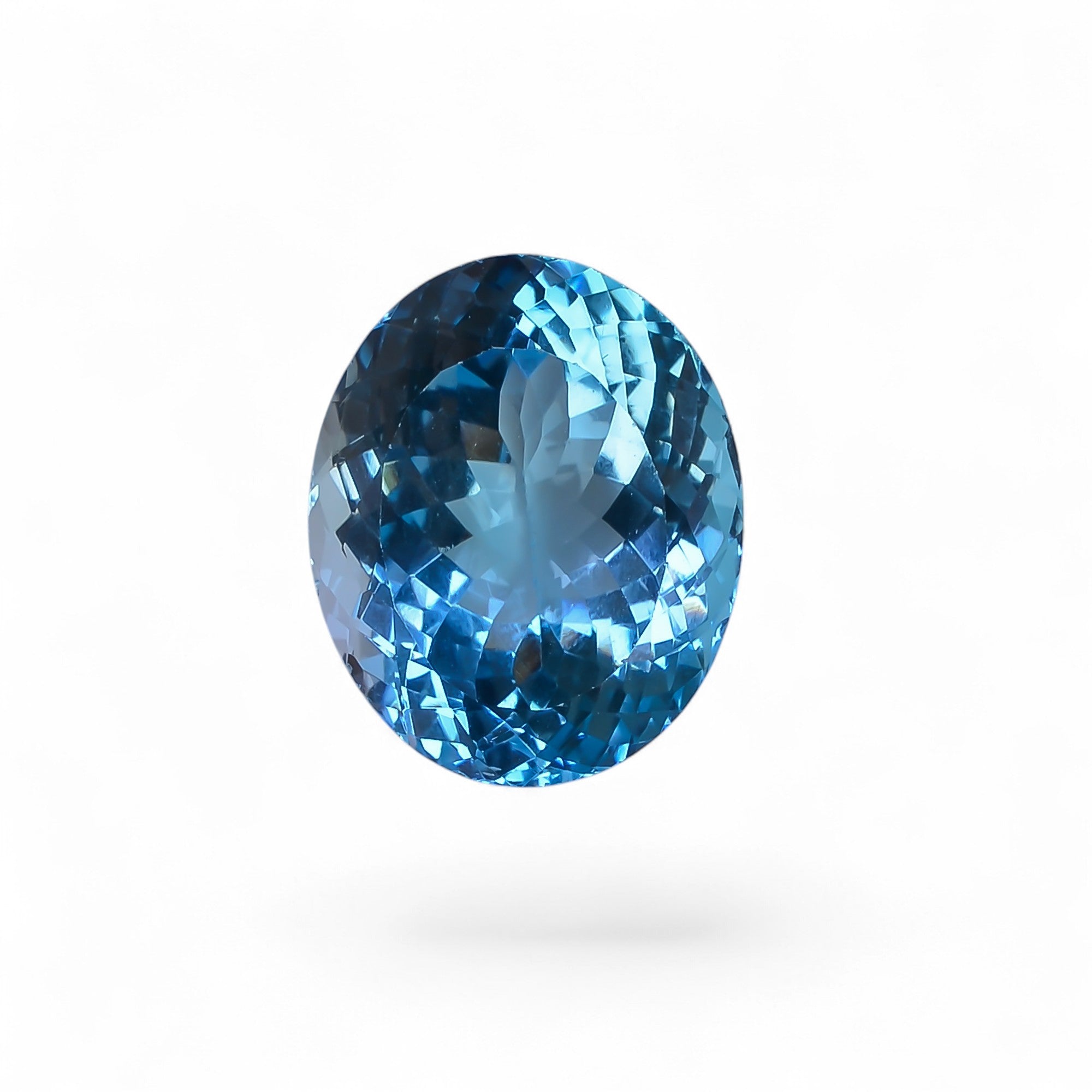 100% Natural Swiss Blue Topaz Oval Shape Cut Stone Loose Gemstone For Making Jewelry 29.5 Ct. 20X16X11 mm Y-10130