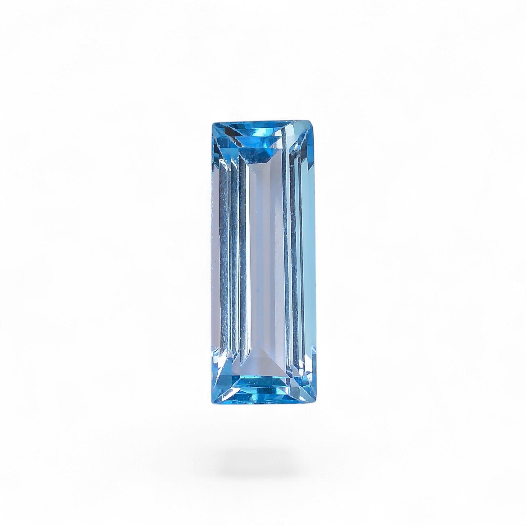 100% Natural Swiss Blue Topaz Rectangle Shape Cut Stone Loose Gemstone For Making Jewelry 15.5 Ct. 23X8X7 mm Y-10132