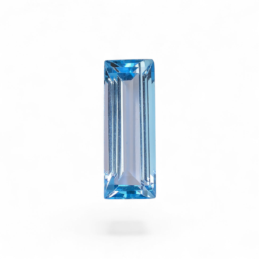 100% Natural Swiss Blue Topaz Rectangle Shape Cut Stone Loose Gemstone For Making Jewelry 15.5 Ct. 23X8X7 mm Y-10132