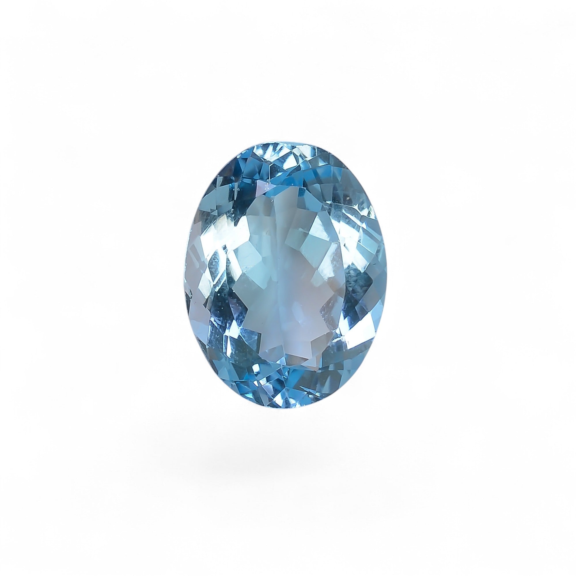 100% Natural Swiss Blue Topaz Oval Shape Cut Stone Loose Gemstone For Making Jewelry 17 Ct. 18X14X8 mm Y-10134