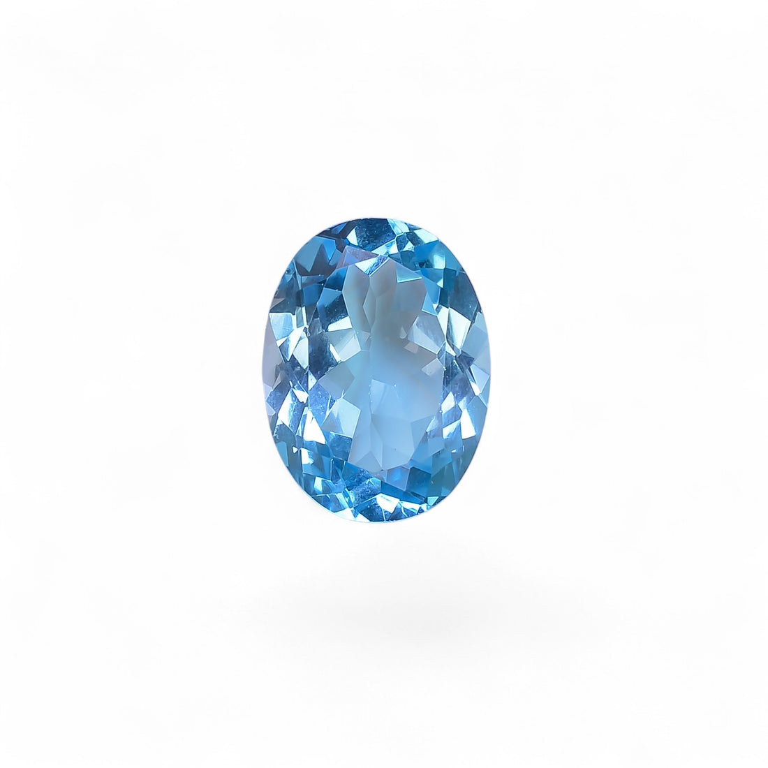 100% Natural Swiss Blue Topaz Oval Shape Cut Stone Loose Gemstone For Making Jewelry 11 Ct. 16X12X7 mm Y-10135