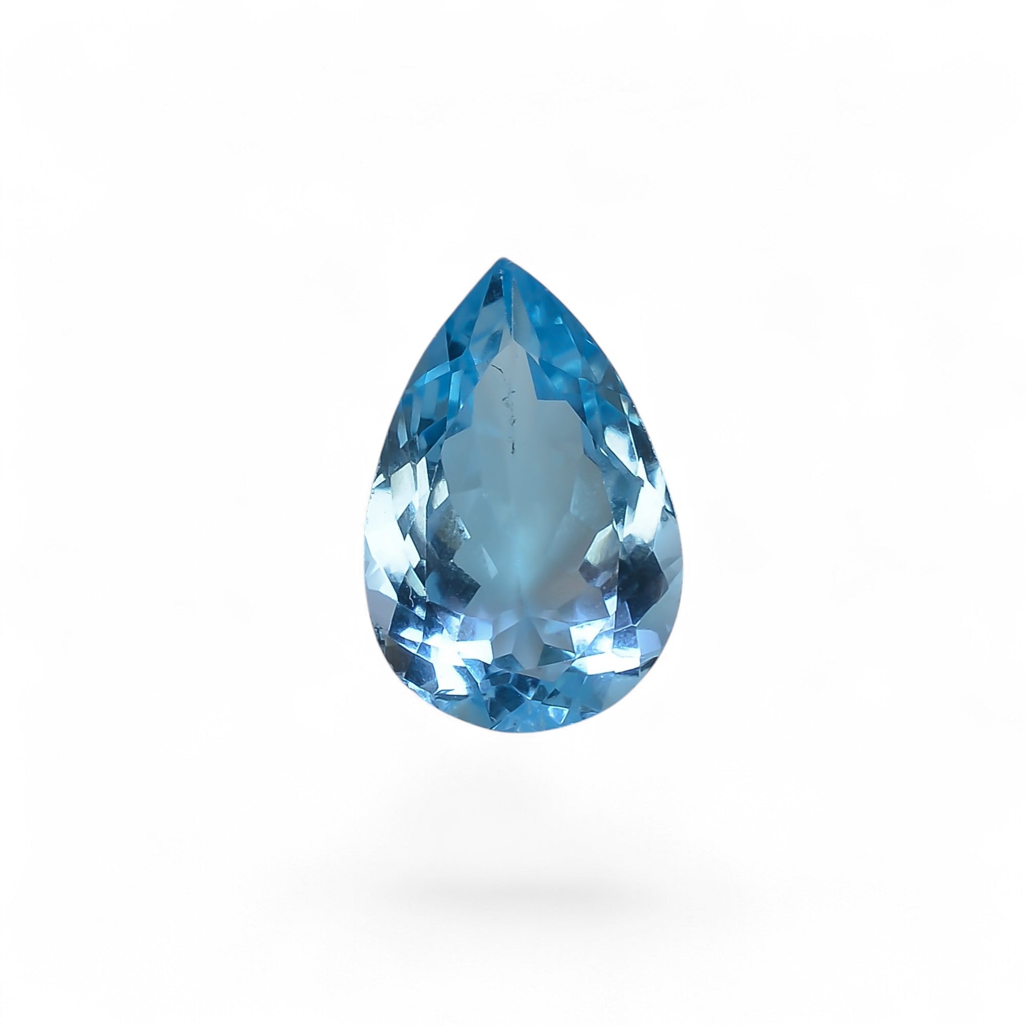 100% Natural Swiss Blue Topaz Pear Shape Cut Stone Loose Gemstone For Making Jewelry 13.5 Ct. 19X12X8 mm Y-10140