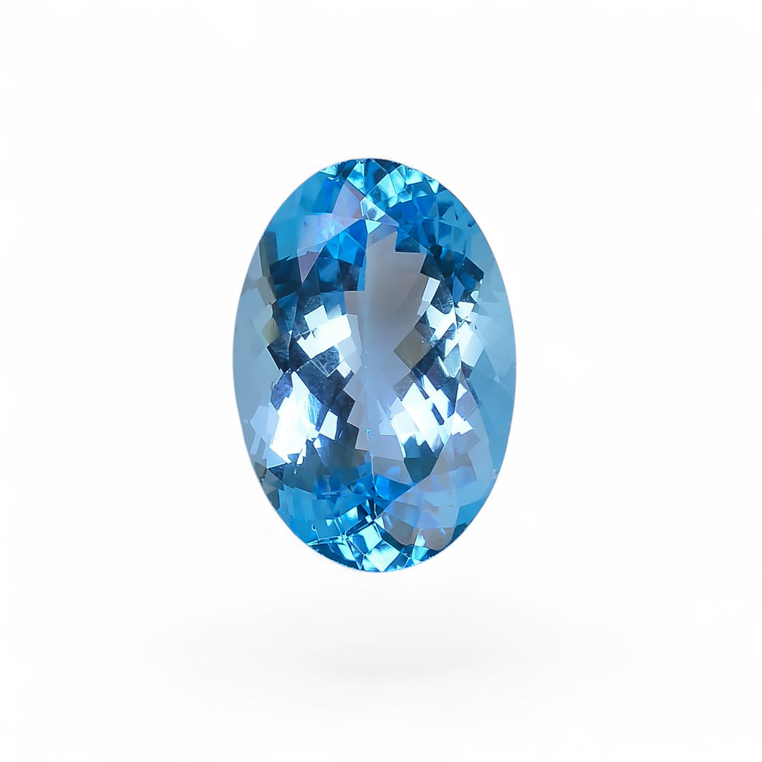 100% Natural Swiss Blue Topaz Oval Shape Cut Stone Loose Gemstone For Making Jewelry 29 Ct. 23X16X10 mm Y-10142