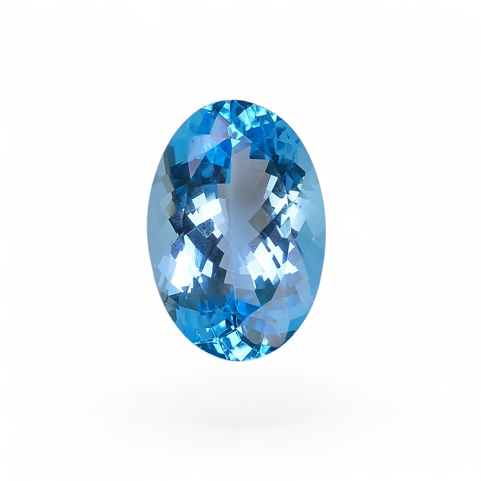 100% Natural Swiss Blue Topaz Oval Shape Cut Stone Loose Gemstone For Making Jewelry 29 Ct. 23X16X10 mm Y-10142