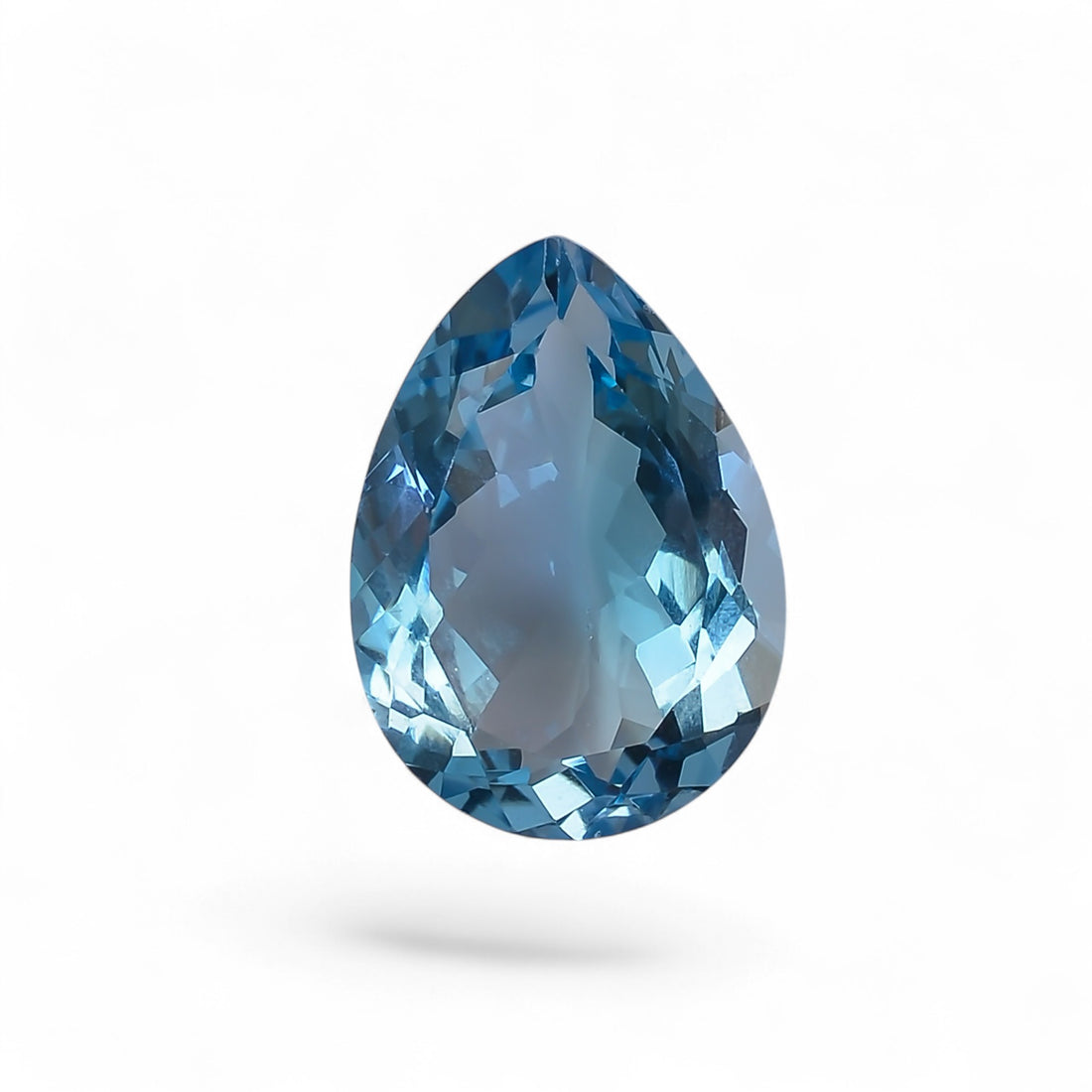 100% Natural Swiss Blue Topaz Pear Shape Cut Stone Loose Gemstone For Making Jewelry 12 Ct. 18X13X7 mm Y-10143