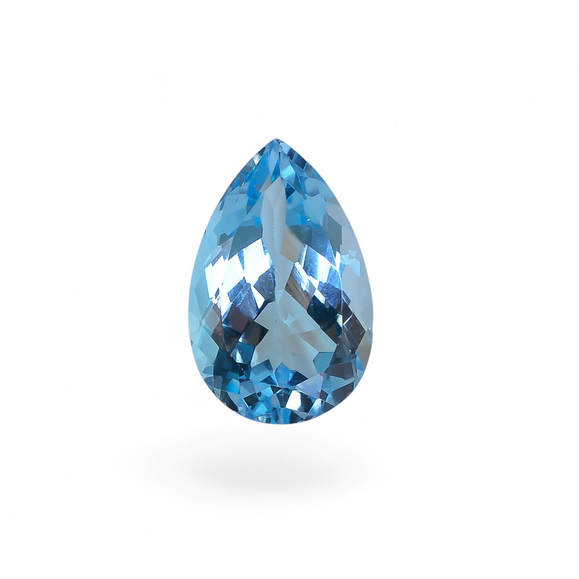 100% Natural Swiss Blue Topaz Pear Shape Cut Stone Loose Gemstone For Making Jewelry 14.5 Ct. 19X12X8 mm Y-10144