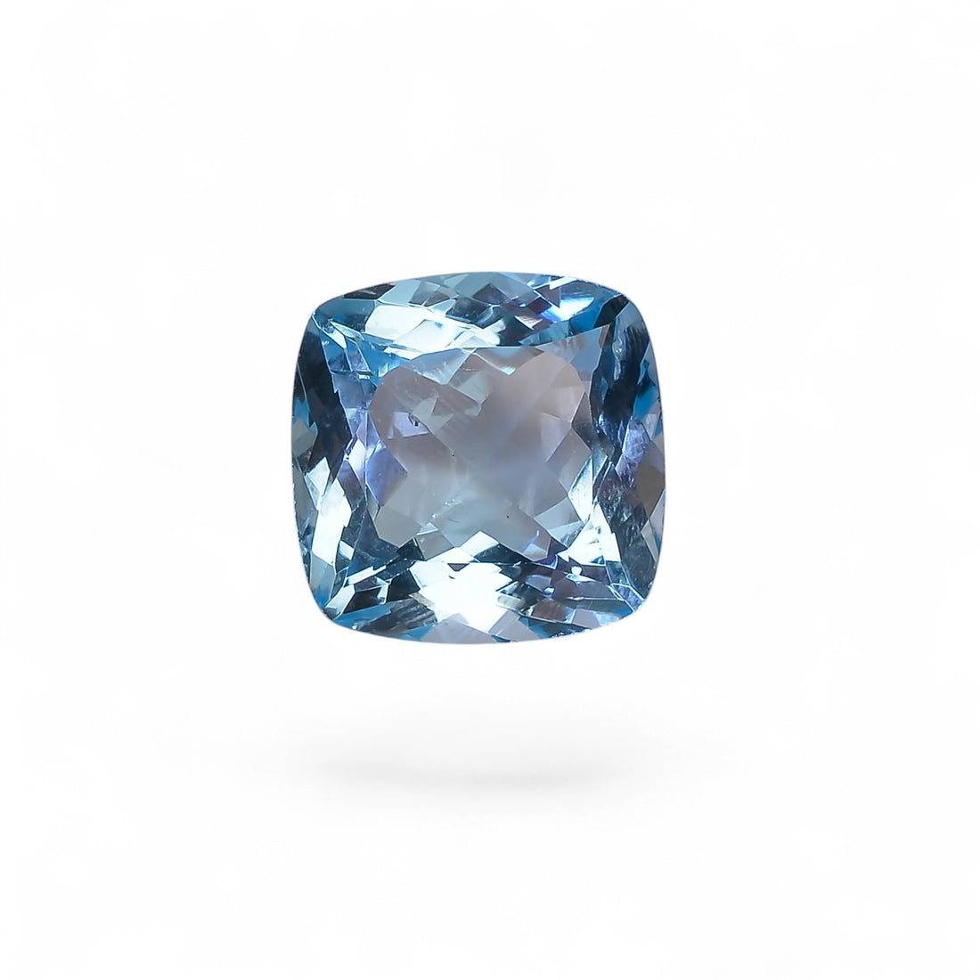 100% Natural Swiss Blue Topaz Cushion Shape Cut Stone Loose Gemstone For Making Jewelry 16.5 Ct. 14X14X8 mm Y-10145
