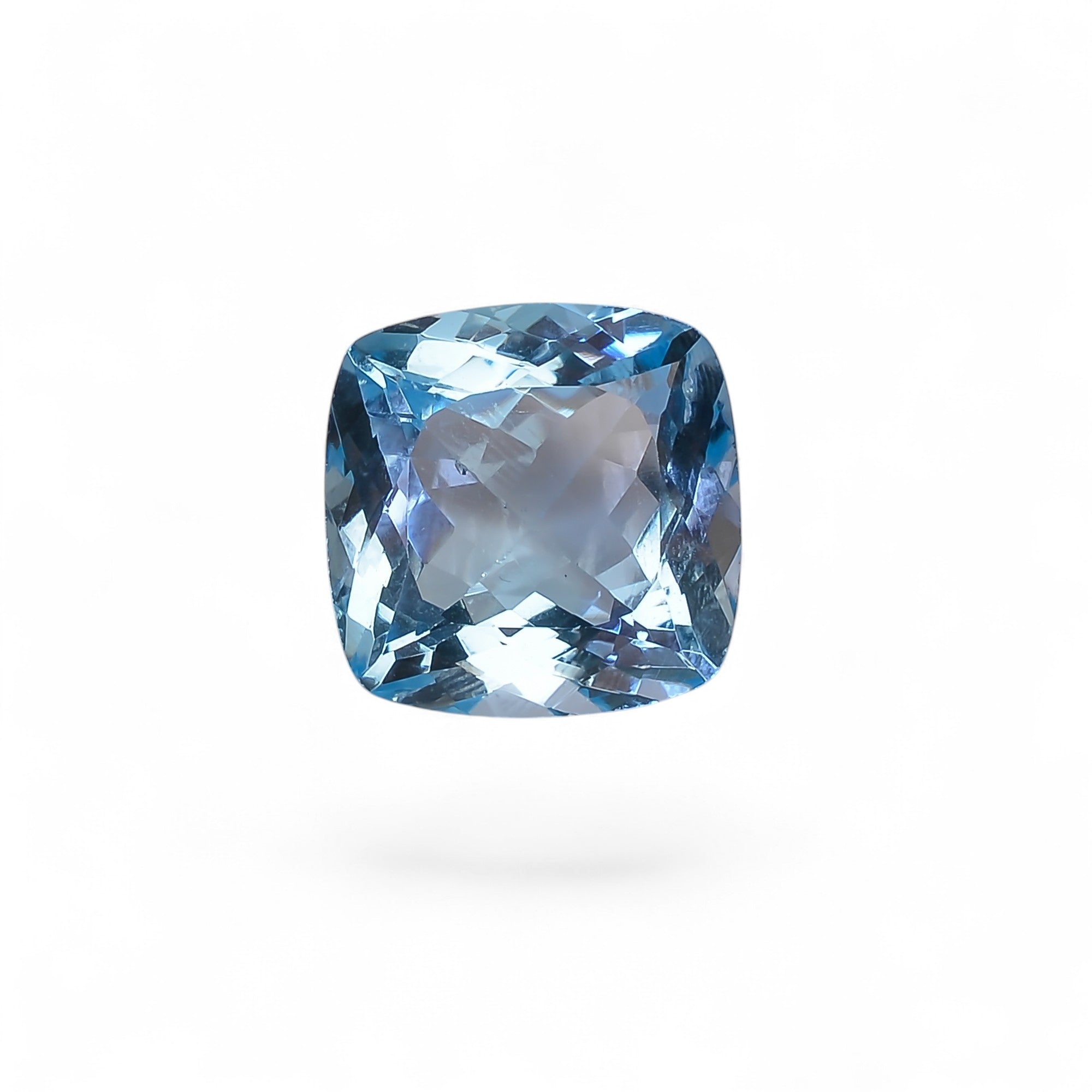 100% Natural Swiss Blue Topaz Cushion Shape Cut Stone Loose Gemstone For Making Jewelry 16.5 Ct. 14X14X8 mm Y-10145