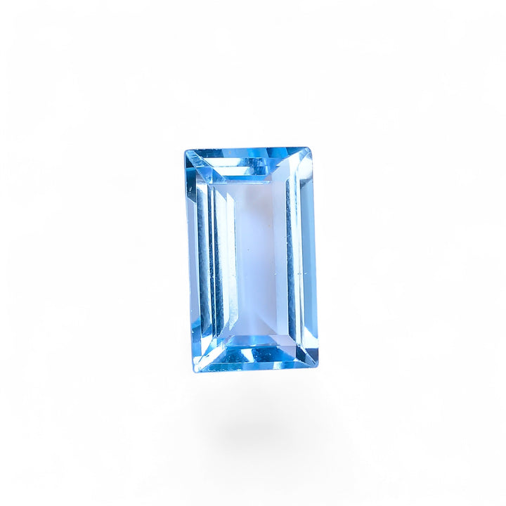Natural Swiss Blue Topaz Rectangle Shape Cut Stone Loose Gemstone For Making Jewelry 10.5 Ct. 17X9X6 mm Y-10151