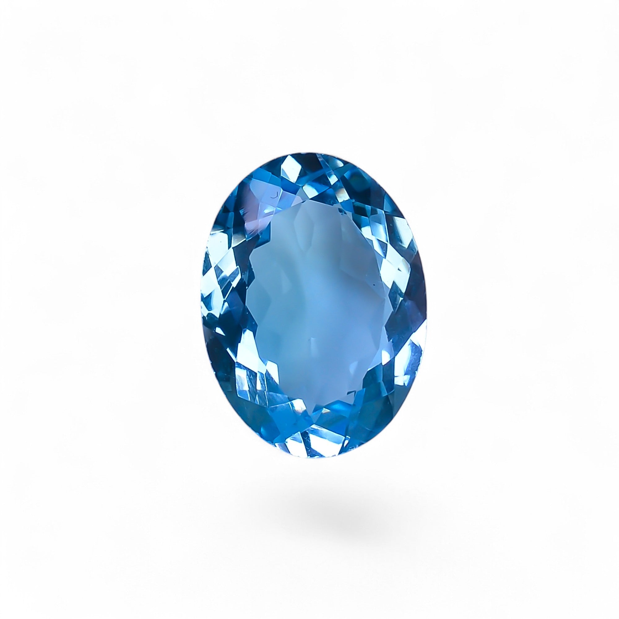 Natural Swiss Blue Topaz Oval Shape Cut Stone Loose Gemstone For Making Jewelry 17 Ct. 18X14X7 mm Y-10152