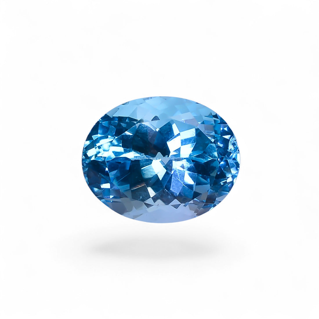 Natural Swiss Blue Topaz Oval Shape Cut Stone Loose Gemstone For Making Jewelry 15 Ct. 16X13X10 mm Y-10165