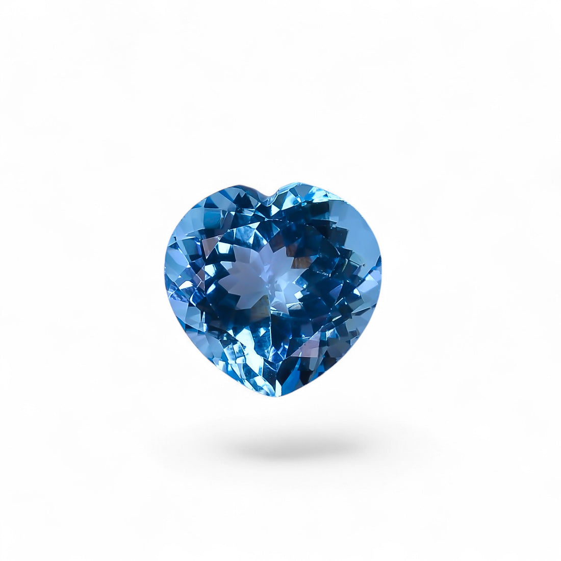 Natural Swiss Blue Topaz Heart Shape Cut Stone Loose Gemstone For Making Jewelry 16 Ct. 15X15X9 mm Y-10171