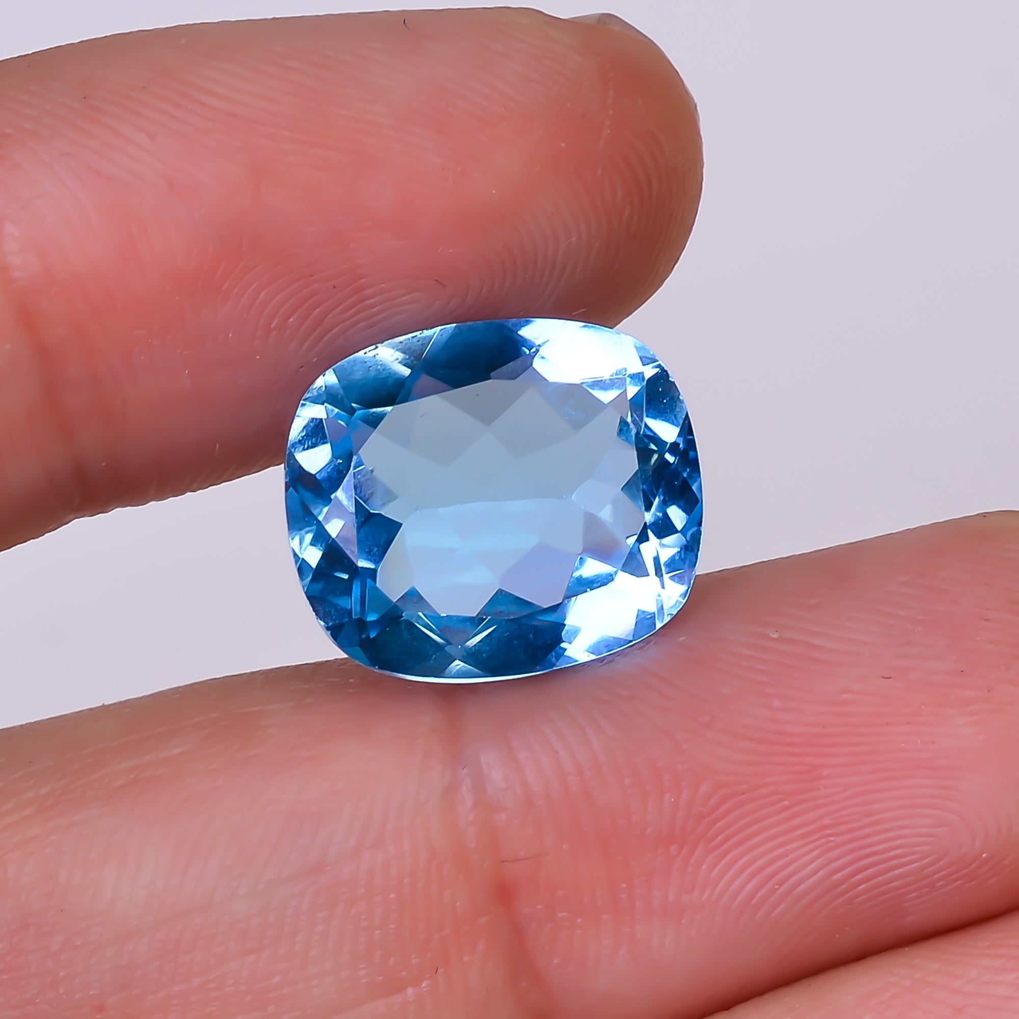 Natural Swiss Blue Topaz Radiant Shape Cut Stone Loose Gemstone For Making Jewelry 10 Ct. 14X12X6 mm Y-10173