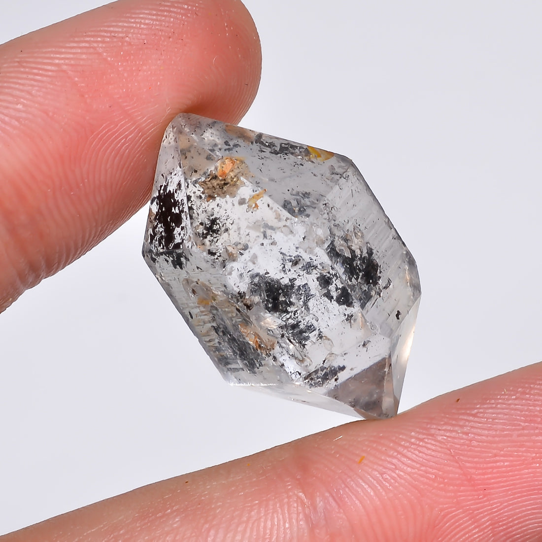 Natural Herkimer Diamond Fancy Shape Cut Stone Loose Gemstone For Making Jewelry 37 Ct. 26X16X13 mm Y-10177