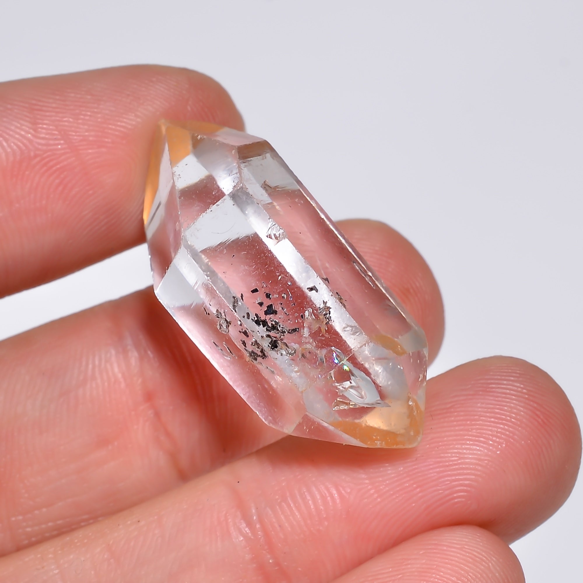 Natural Herkimer Diamond Fancy Shape Cut Stone Loose Gemstone For Making Jewelry 40 Ct. 32X15X12 mm Y-10179