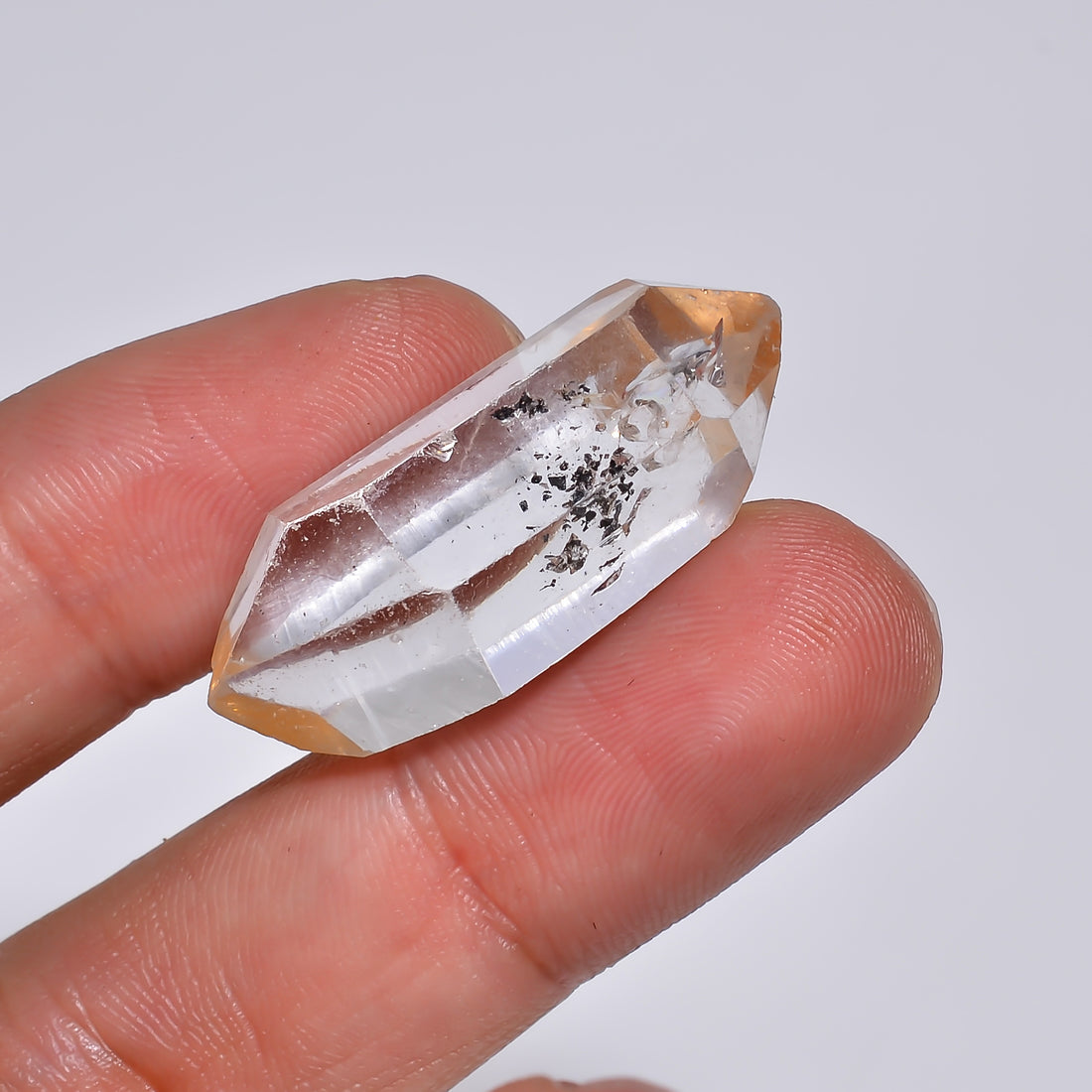 Natural Herkimer Diamond Fancy Shape Cut Stone Loose Gemstone For Making Jewelry 40 Ct. 32X15X12 mm Y-10179