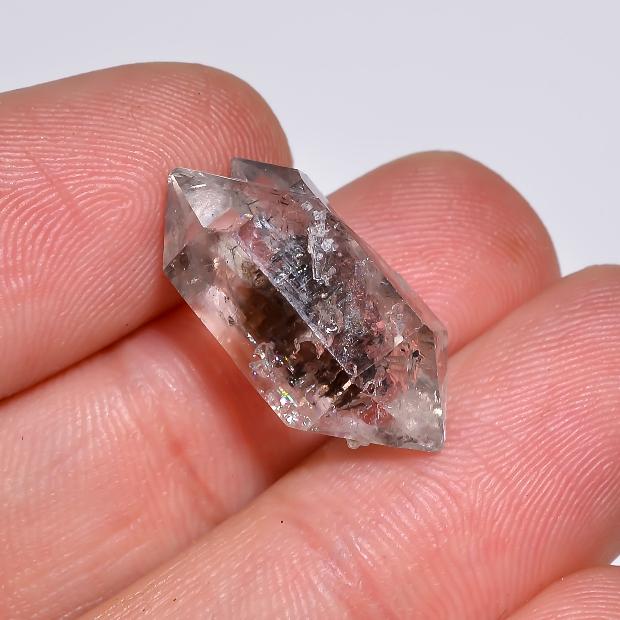 Natural Herkimer Diamond Fancy Shape Cut Stone Loose Gemstone For Making Jewelry 12 Ct. 20X10X9 mm Y-10180
