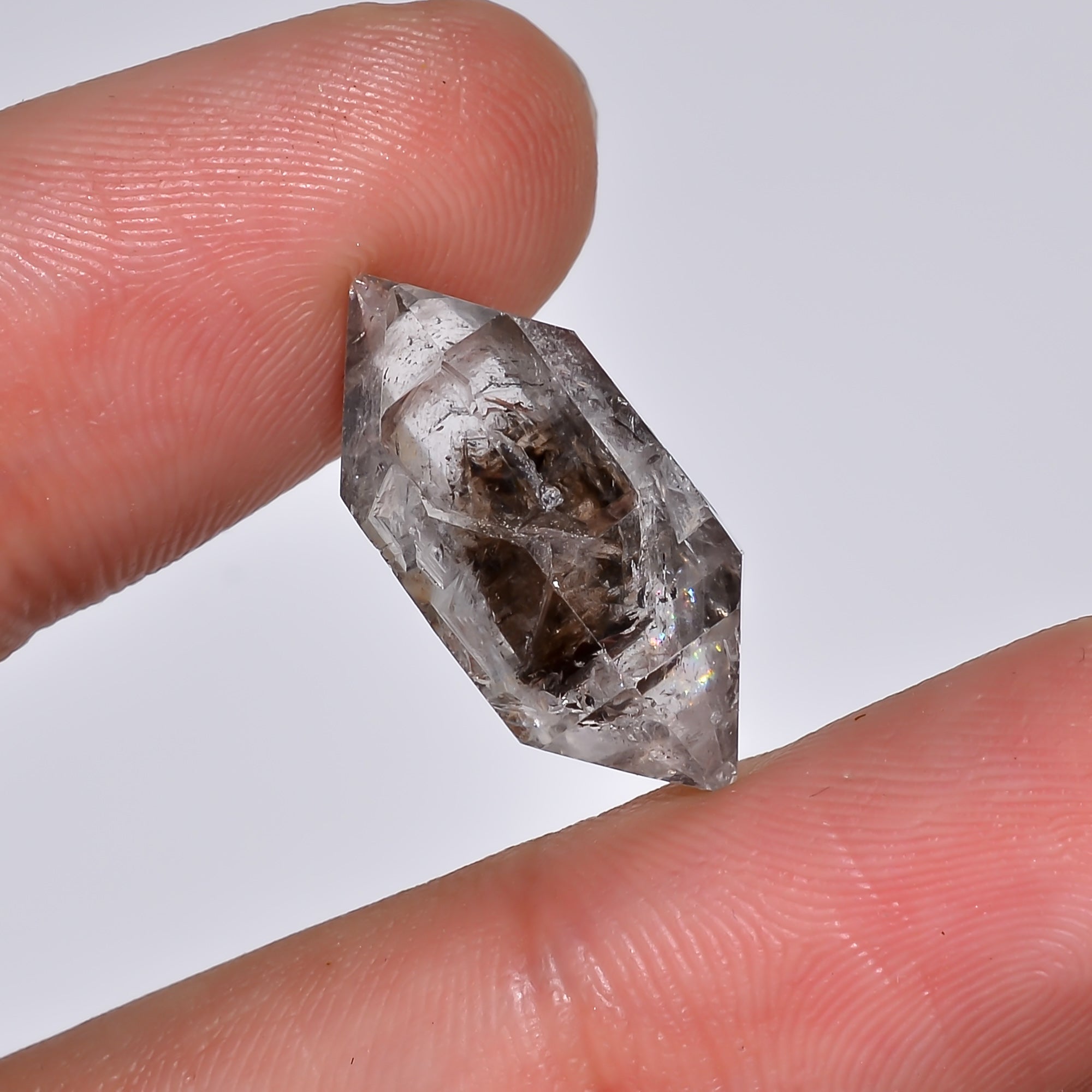 Natural Herkimer Diamond Fancy Shape Cut Stone Loose Gemstone For Making Jewelry 12 Ct. 20X10X9 mm Y-10180