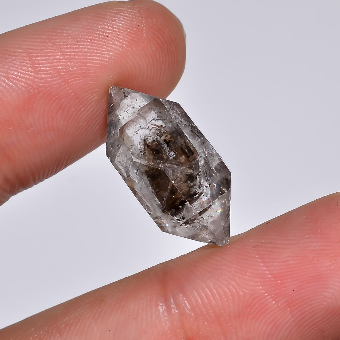 Natural Herkimer Diamond Fancy Shape Cut Stone Loose Gemstone For Making Jewelry 12 Ct. 20X10X9 mm Y-10180