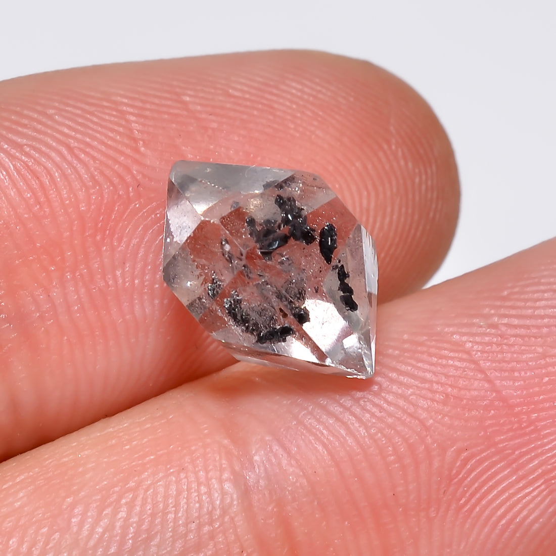 Natural Herkimer Diamond Fancy Shape Cut Stone Loose Gemstone For Making Jewelry 4 Ct. 12X8X7 mm Y-10186
