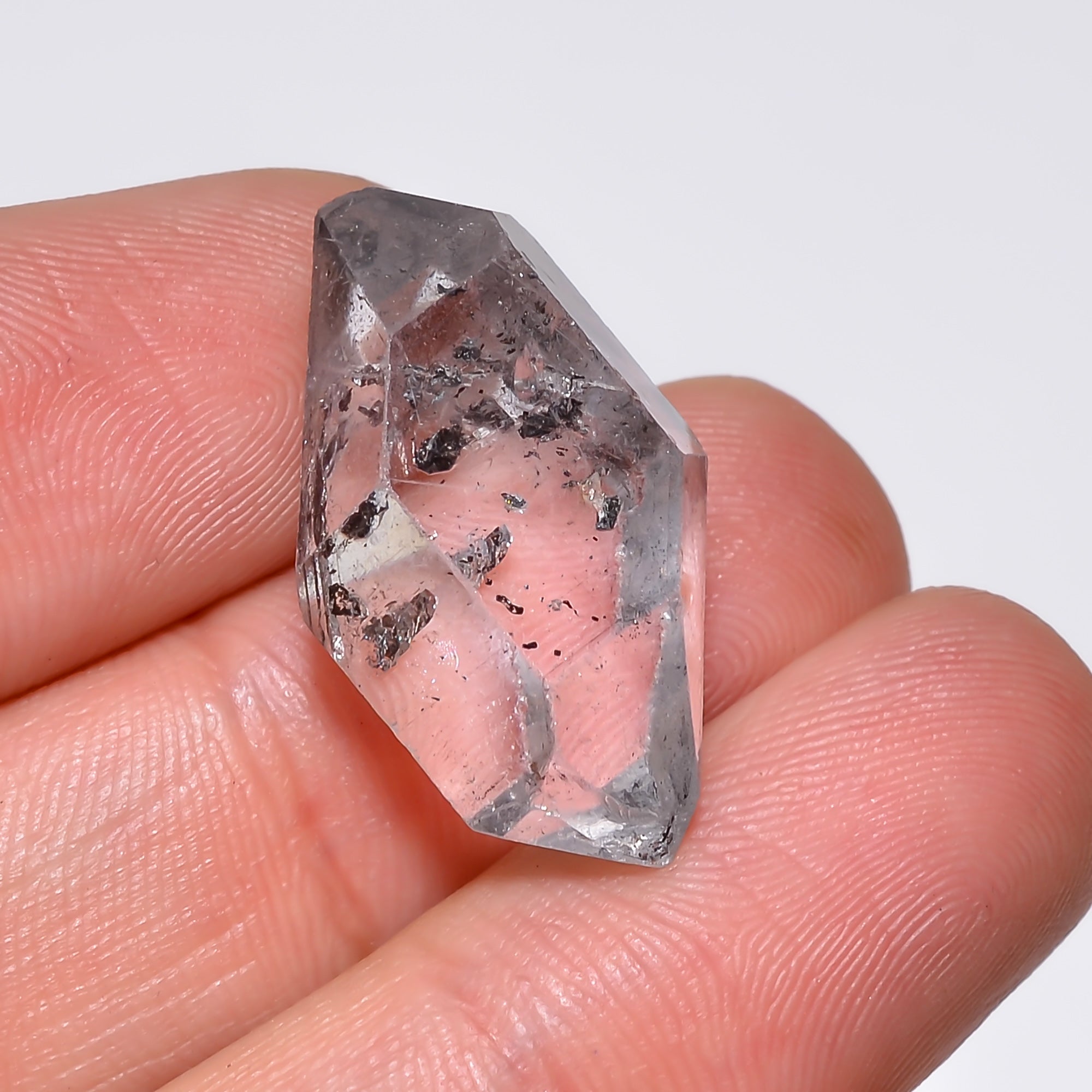 Natural Herkimer Diamond Fancy Shape Cut Stone Loose Gemstone For Making Jewelry 21.5 Ct. 24X14X10 mm Y-10187