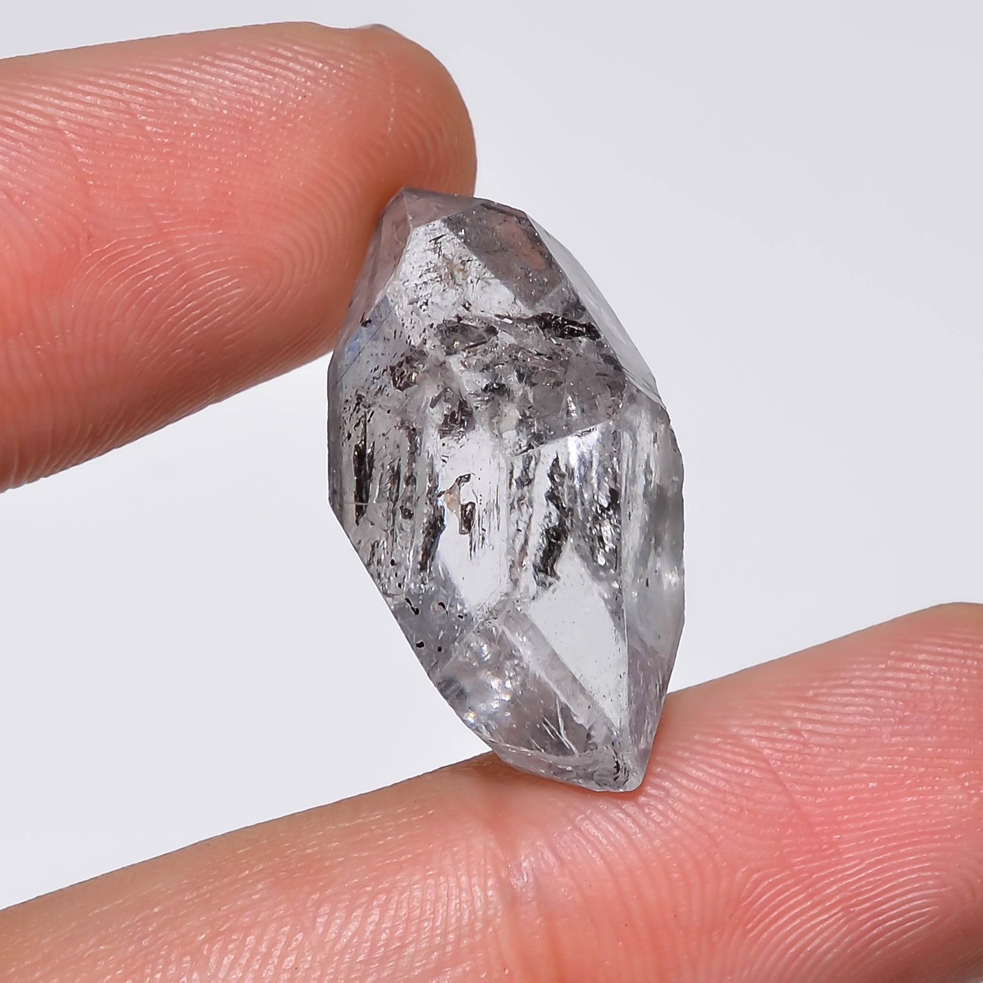 Natural Herkimer Diamond Fancy Shape Cut Stone Loose Gemstone For Making Jewelry 21.5 Ct. 24X14X10 mm Y-10187
