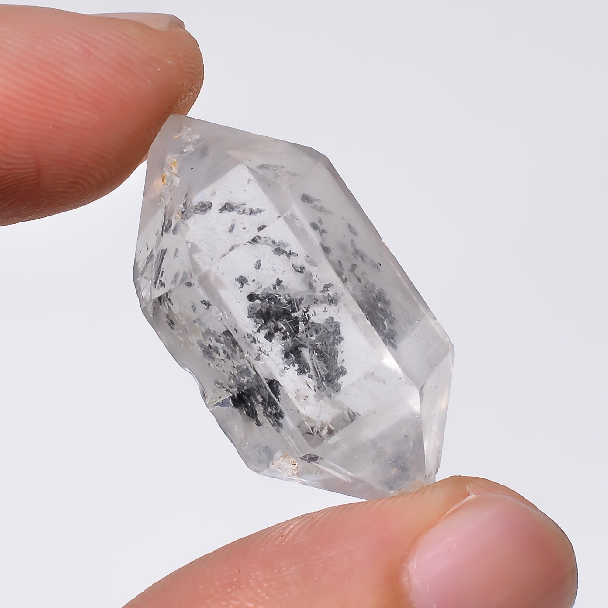 Natural Herkimer Diamond Fancy Shape Cut Stone Loose Gemstone For Making Jewelry 35 Ct. 28X15X12 mm Y-10191