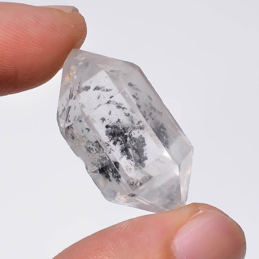 Natural Herkimer Diamond Fancy Shape Cut Stone Loose Gemstone For Making Jewelry 35 Ct. 28X15X12 mm Y-10191