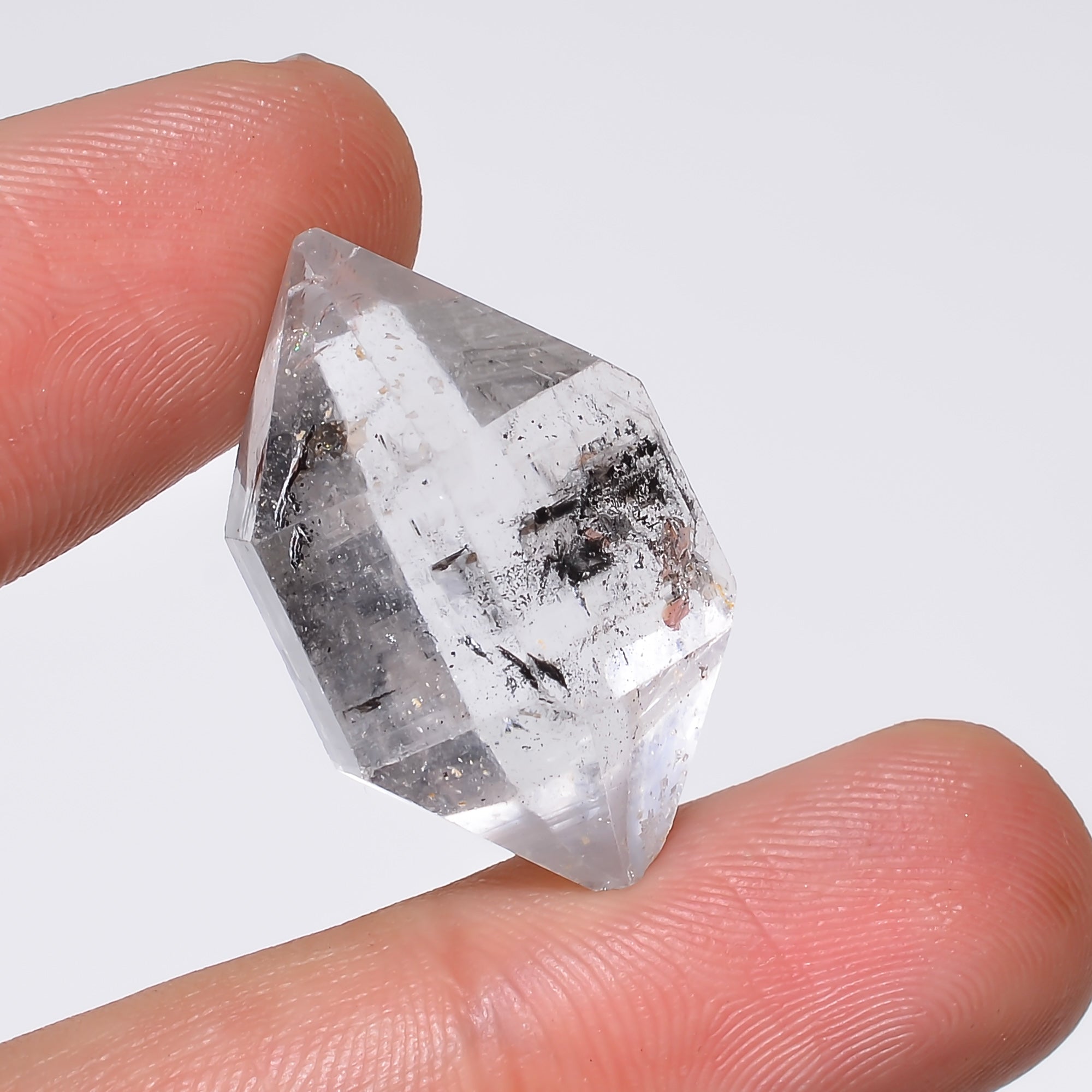 Natural Herkimer Diamond Fancy Shape Cut Stone Loose Gemstone For Making Jewelry 32 Ct. 26X16X12 mm Y-10192