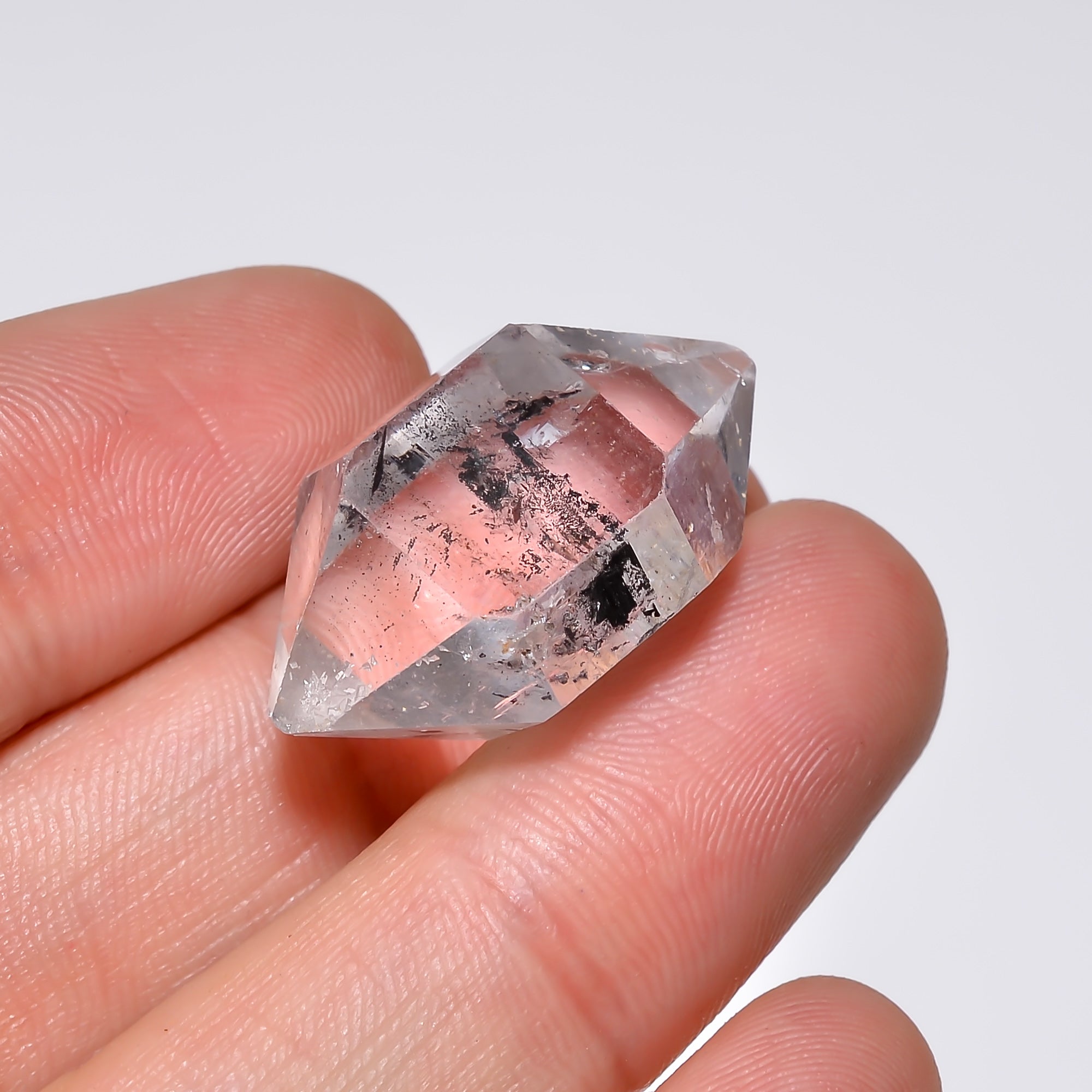 Natural Herkimer Diamond Fancy Shape Cut Stone Loose Gemstone For Making Jewelry 32 Ct. 26X16X12 mm Y-10192