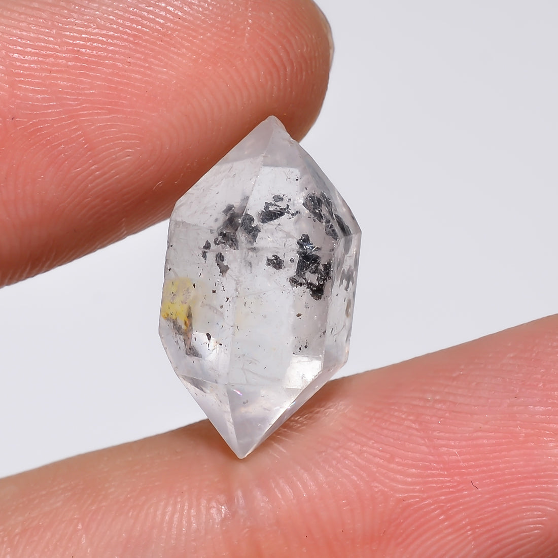Natural Herkimer Diamond Fancy Shape Cut Stone Loose Gemstone For Making Jewelry 10.5 Ct. 17X9X8 mm Y-10193