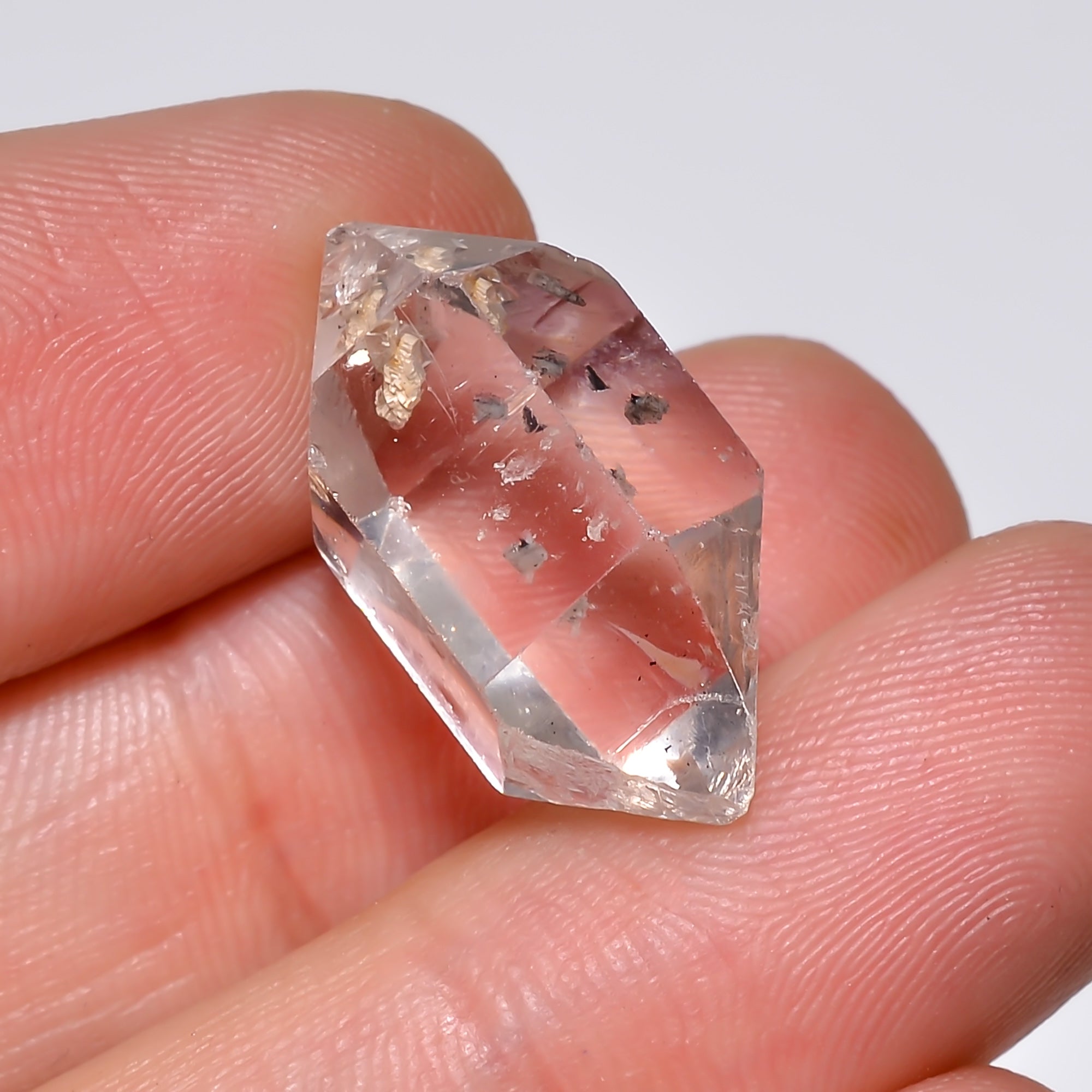 Natural Herkimer Diamond Fancy Shape Cut Stone Loose Gemstone For Making Jewelry 18 Ct. 21X12X10 mm Y-10196