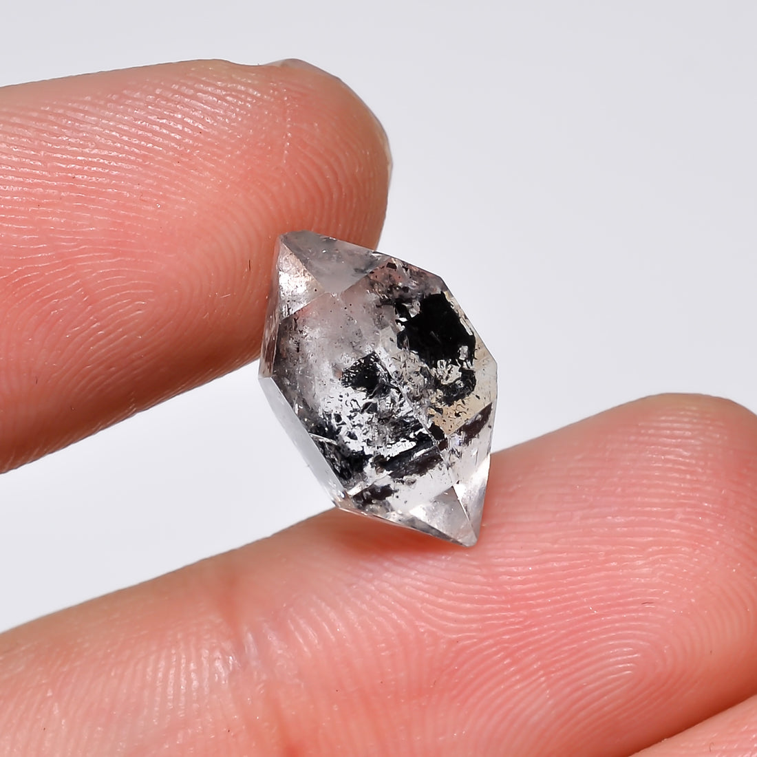 Natural Herkimer Diamond Fancy Shape Cut Stone Loose Gemstone For Making Jewelry 6.5 Ct. 15X9X8 mm Y-10197