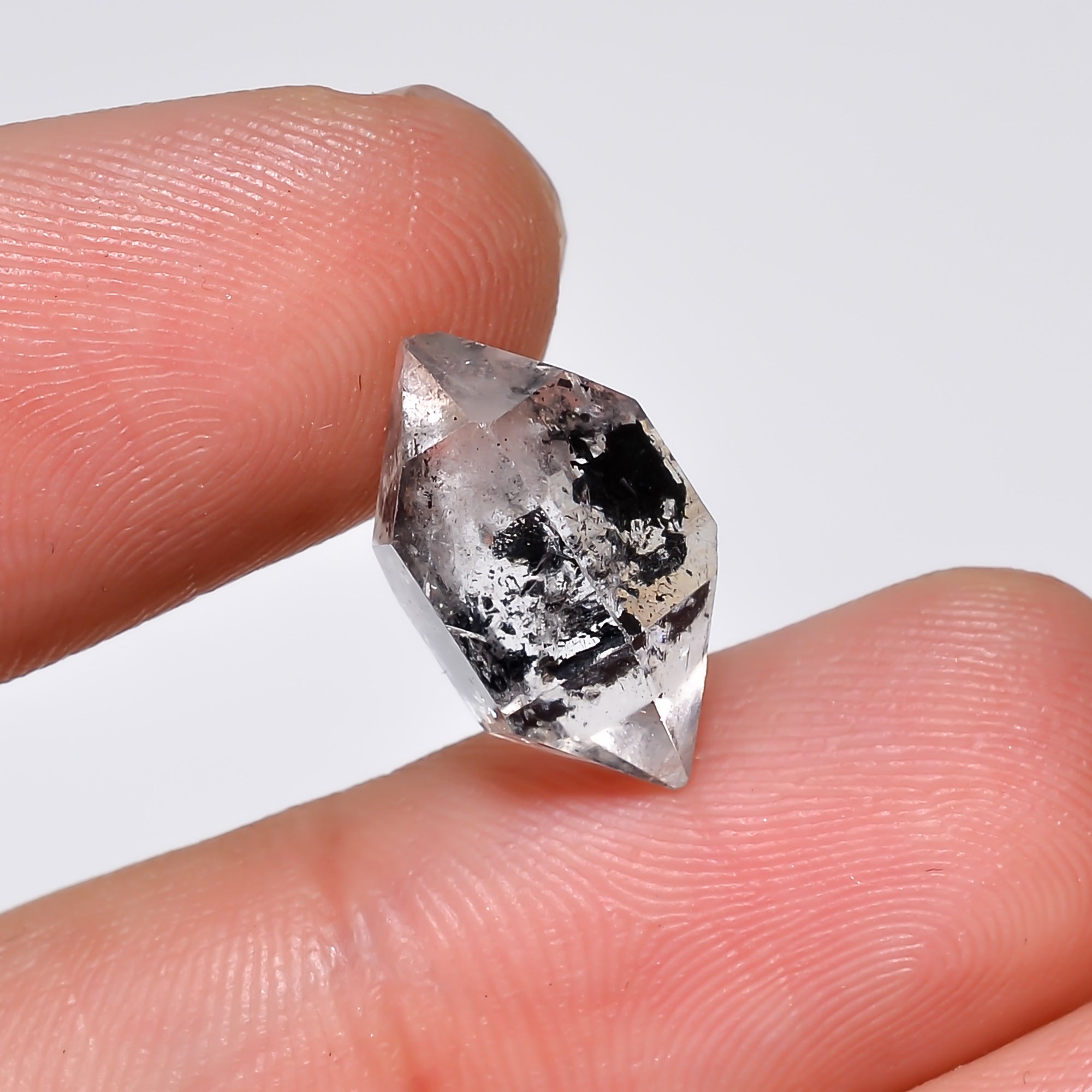 Natural Herkimer Diamond Fancy Shape Cut Stone Loose Gemstone For Making Jewelry 6.5 Ct. 15X9X8 mm Y-10197