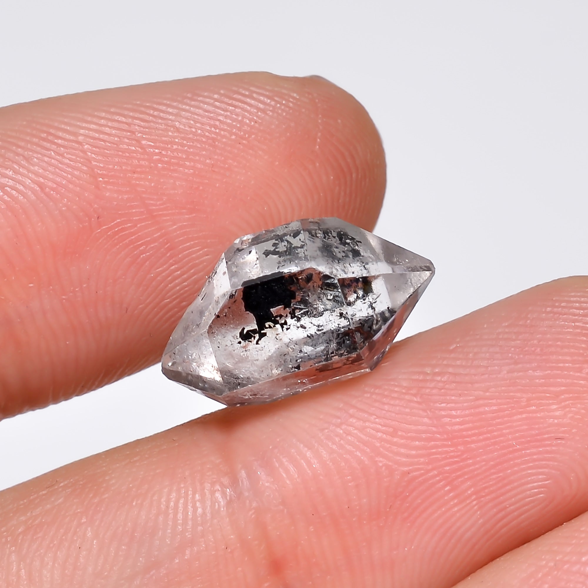 Natural Herkimer Diamond Fancy Shape Cut Stone Loose Gemstone For Making Jewelry 6.5 Ct. 15X9X8 mm Y-10197